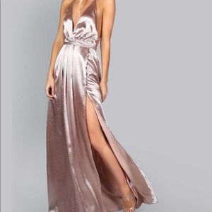 SHEIN pearl pink maxi dress
